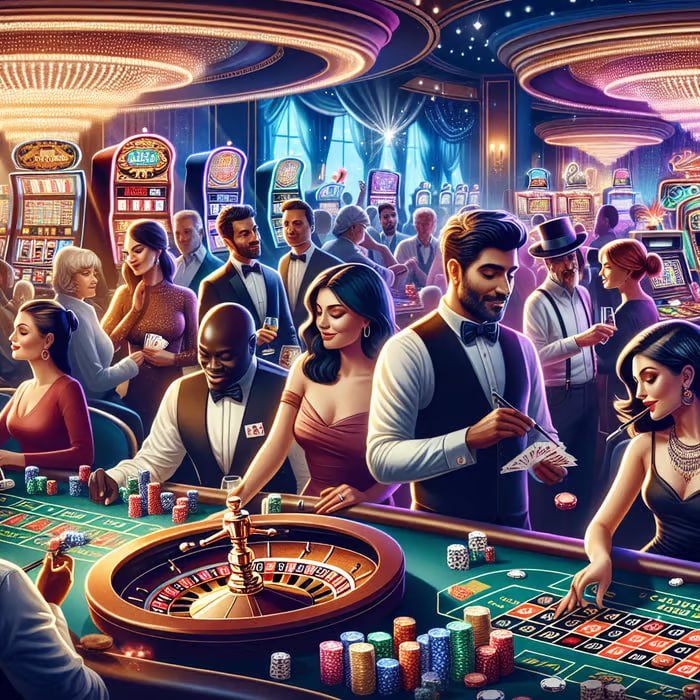 Pemain menikmati kasino live dengan dealer profesional di layar perangkat mereka